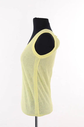 Top sans manche Emporio Armani Jaune en Synthétique