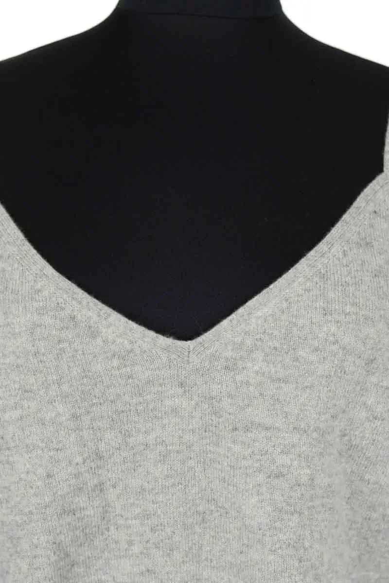 Top sans manche Eric Bompard Gris en Cachemire