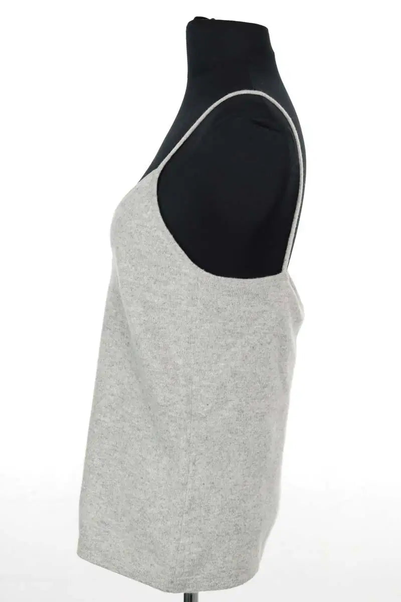 Top sans manche Eric Bompard Gris en Cachemire