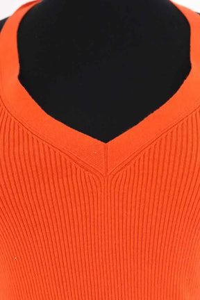 Top sans manche Eric Bompard Orange en Coton