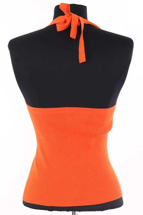 Top sans manche Eric Bompard Orange en Coton