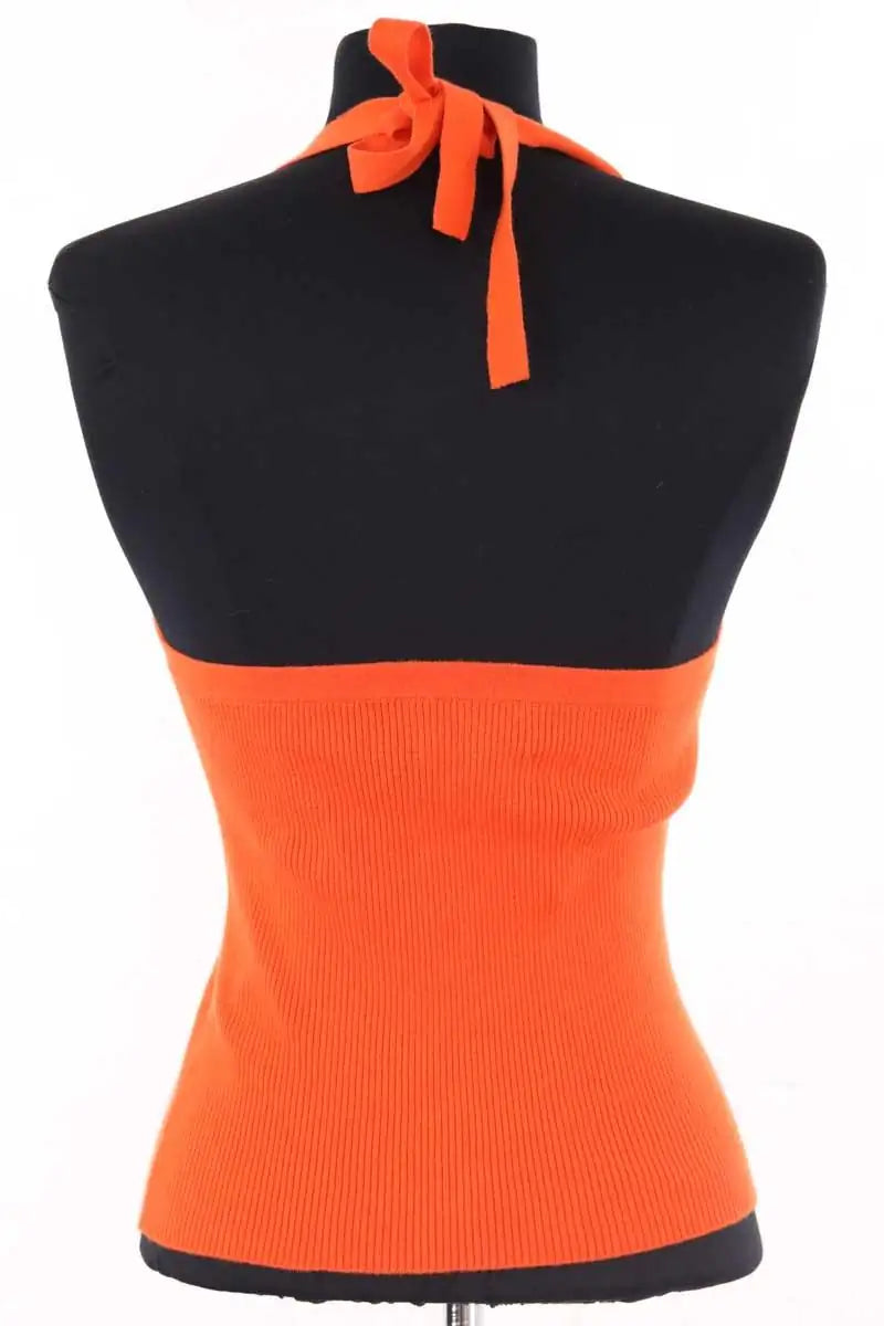 Top sans manche Eric Bompard Orange en Coton