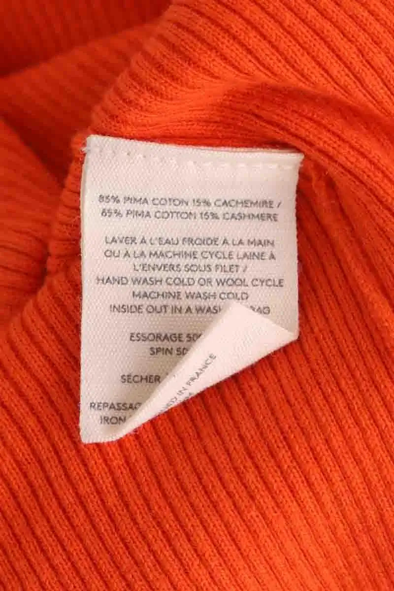 Top sans manche Eric Bompard Orange en Coton