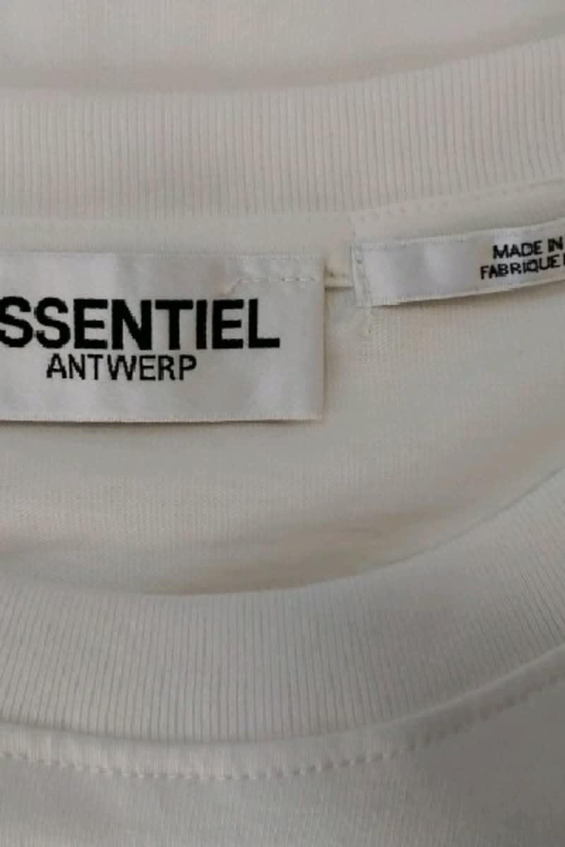 Top sans manche Essentiel Antwerp Blanc en Coton