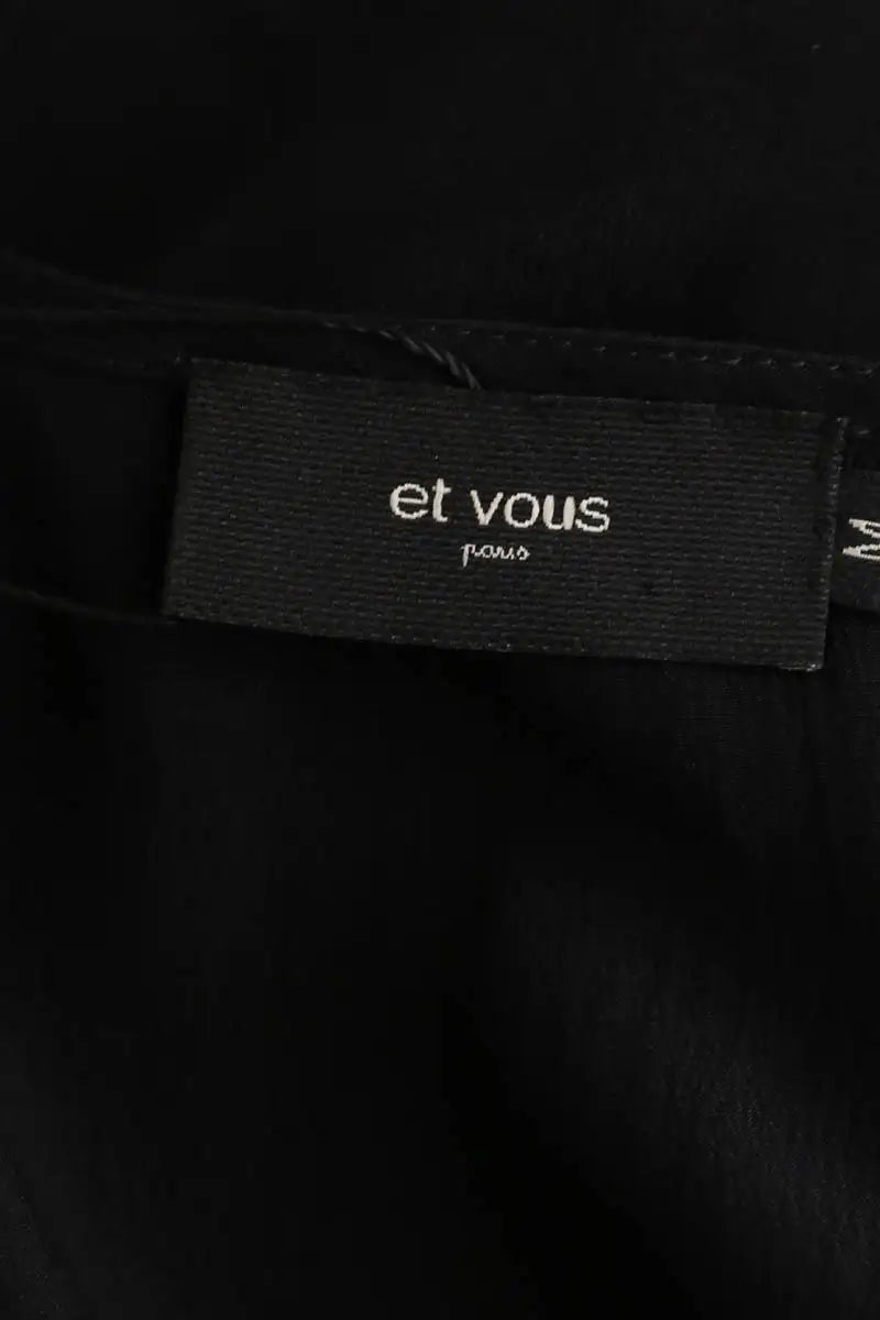Top sans manche Et Vous Noir en Paillettes