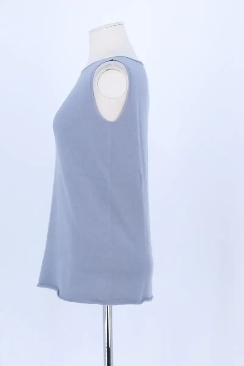 Top sans manche Fabiana Filippi Bleu en Laine