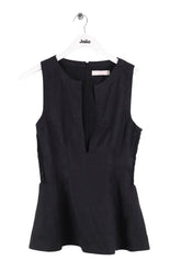 Top sans manche Faithfull The Brand Noir en Lin, taille S - Seconde Main