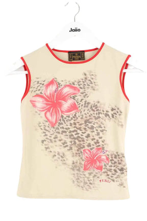 Top sans manche Fendi Beige en Polyamide, taille S - Seconde Main