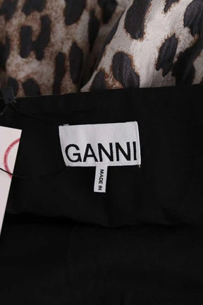Top sans manche Ganni Marron en Synthétique
