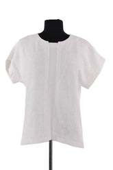 Top sans manche Gerard Darel Blanc en Coton, taille S - Seconde Main