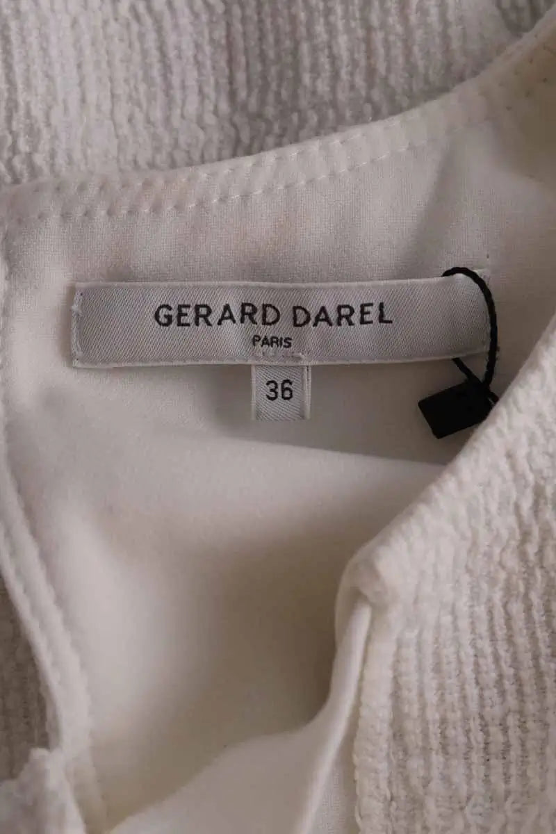 Top sans manche Gerard Darel Blanc en Coton