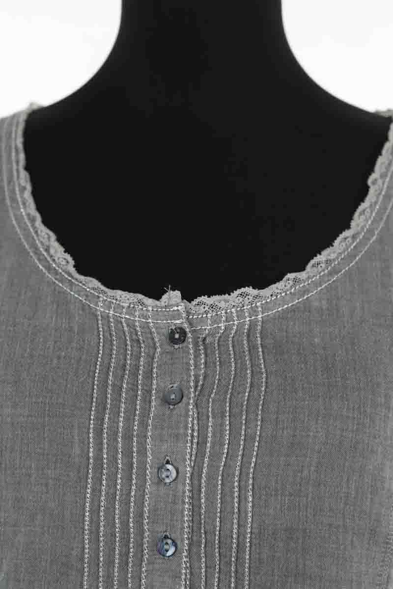 Top sans manche Gerard Darel Gris en Coton