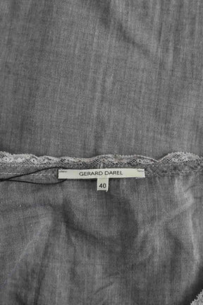 Top sans manche Gerard Darel Gris en Coton