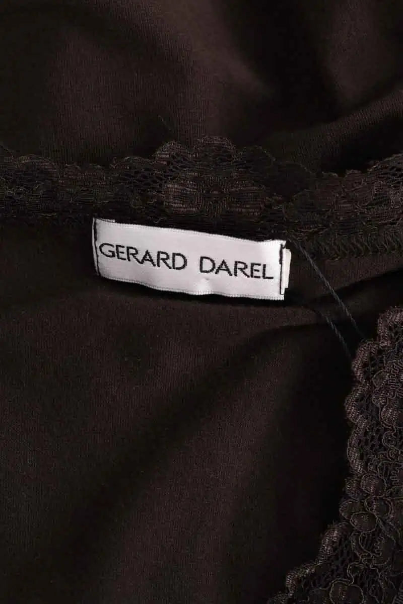 Top sans manche Gerard Darel Marron en Laine