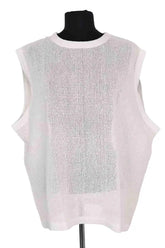Top sans manche Gimaguas Blanc en Coton, taille XL - Seconde Main