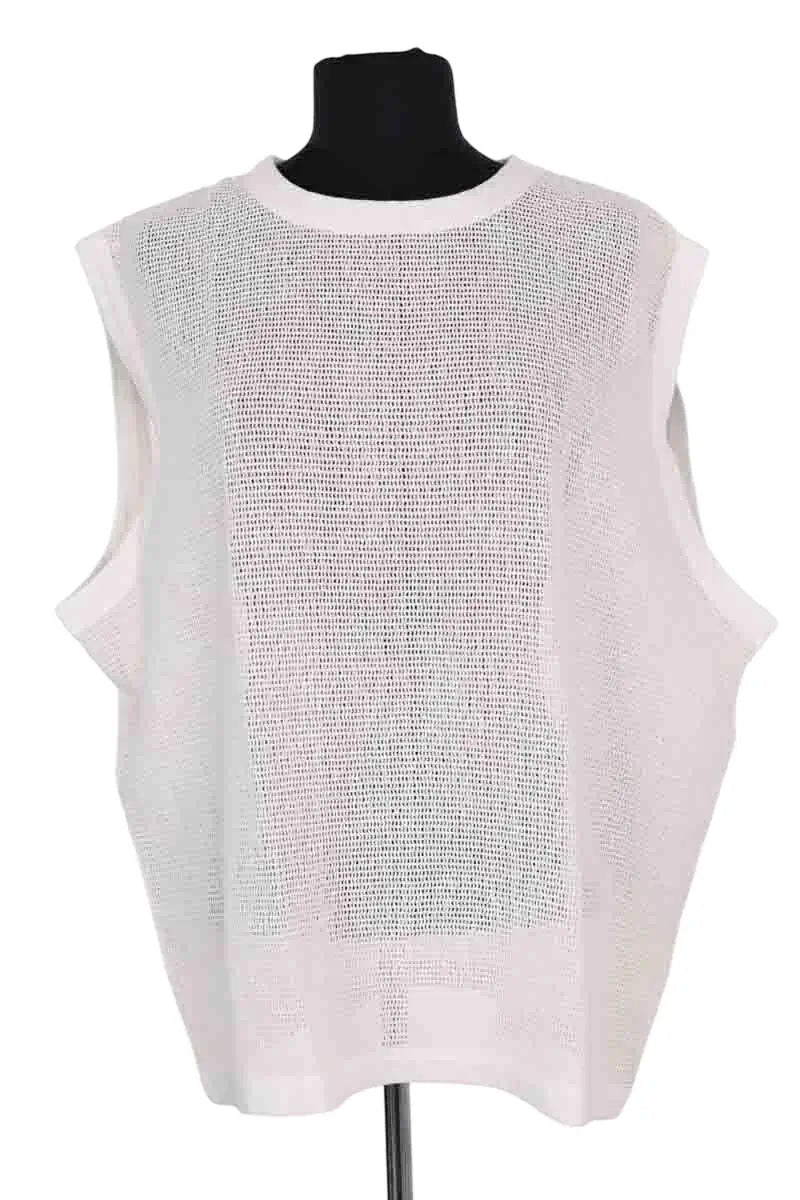 Top sans manche Gimaguas Blanc en Coton, taille XL - Seconde Main