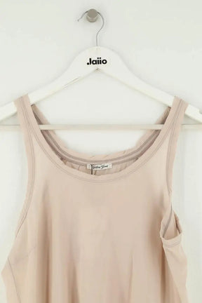 Top sans manche Golden Goose Beige en Soie