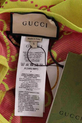 Top sans manche Gucci Jaune en Synthétique