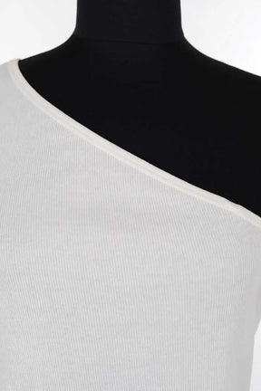 Top sans manche Helmut Lang Blanc en Coton