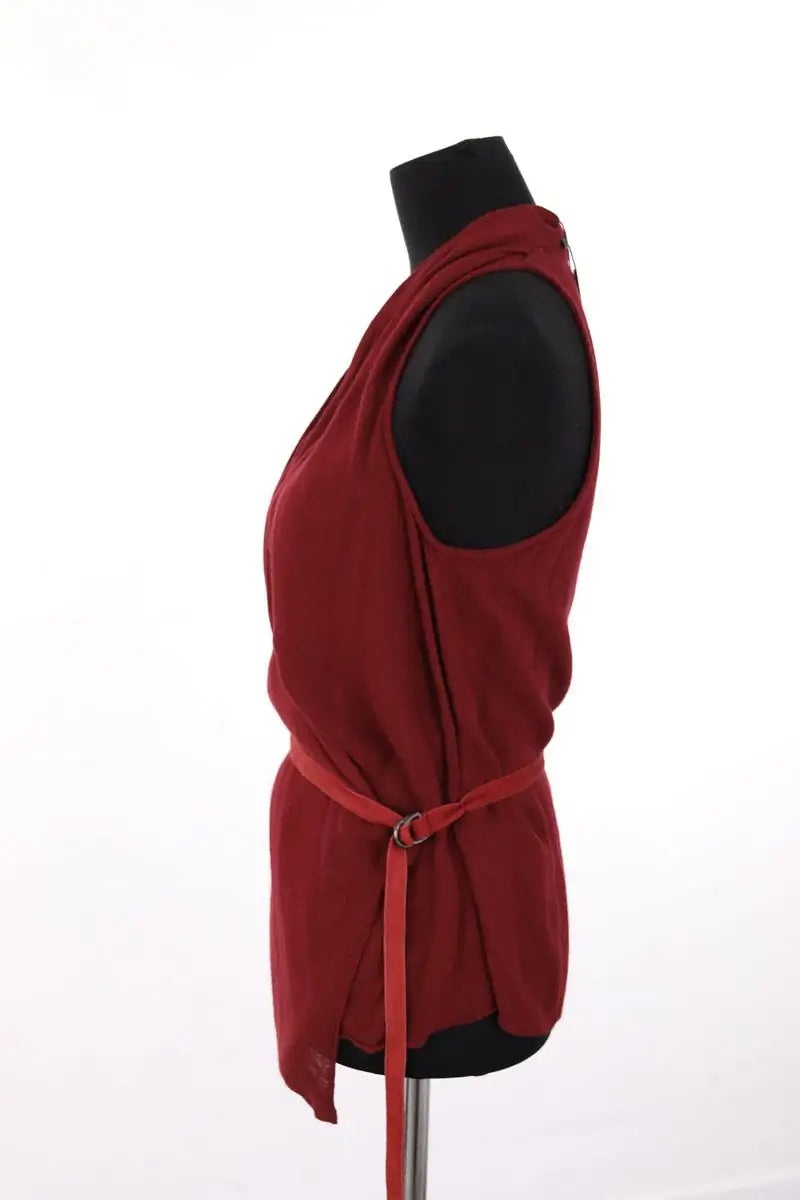 Top sans manche Helmut Lang Bordeaux en Viscose