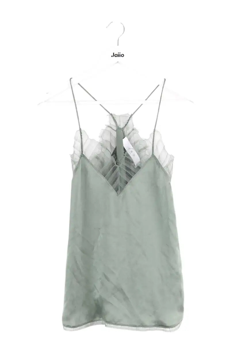 Top sans manche Iro Berwyn Vert en Soie, taille XS - Seconde Main