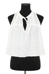 Top sans manche Iro Blanc en Polyester, taille XS - Seconde Main