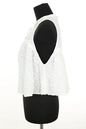 Top sans manche Iro Blanc en Polyester