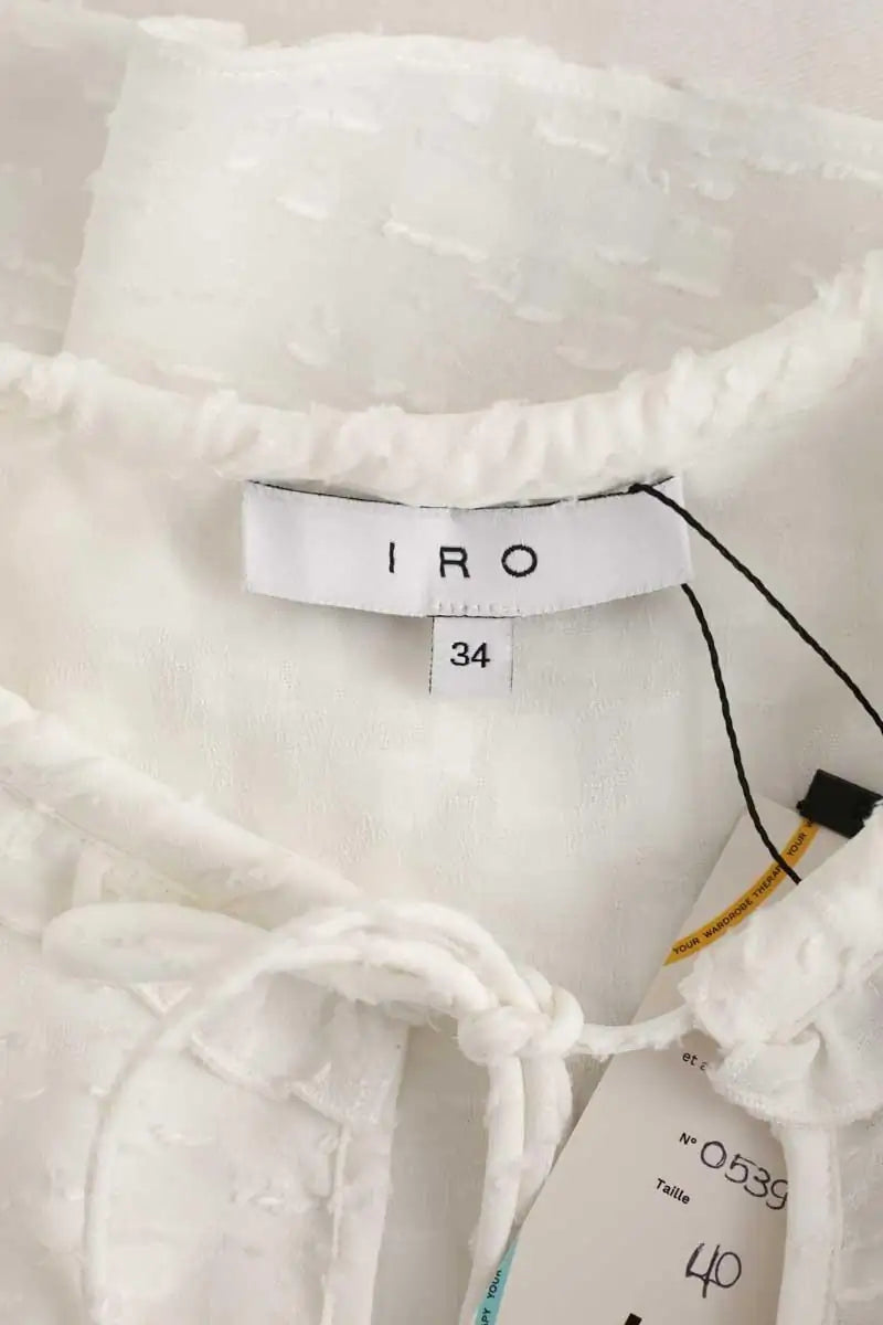 Top sans manche Iro Blanc en Polyester