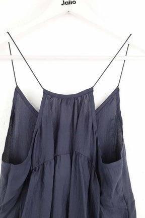 Top sans manche Iro Bleu en Soie