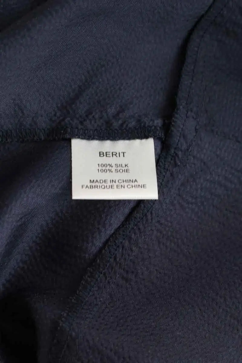 Top sans manche Iro Bleu en Soie