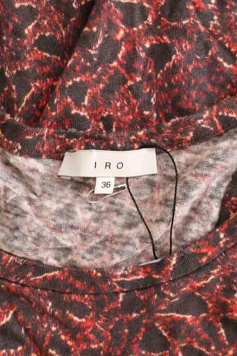 Top sans manche Iro Mady Multicolore en Lin