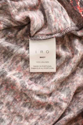 Top sans manche Iro Mady Multicolore en Lin