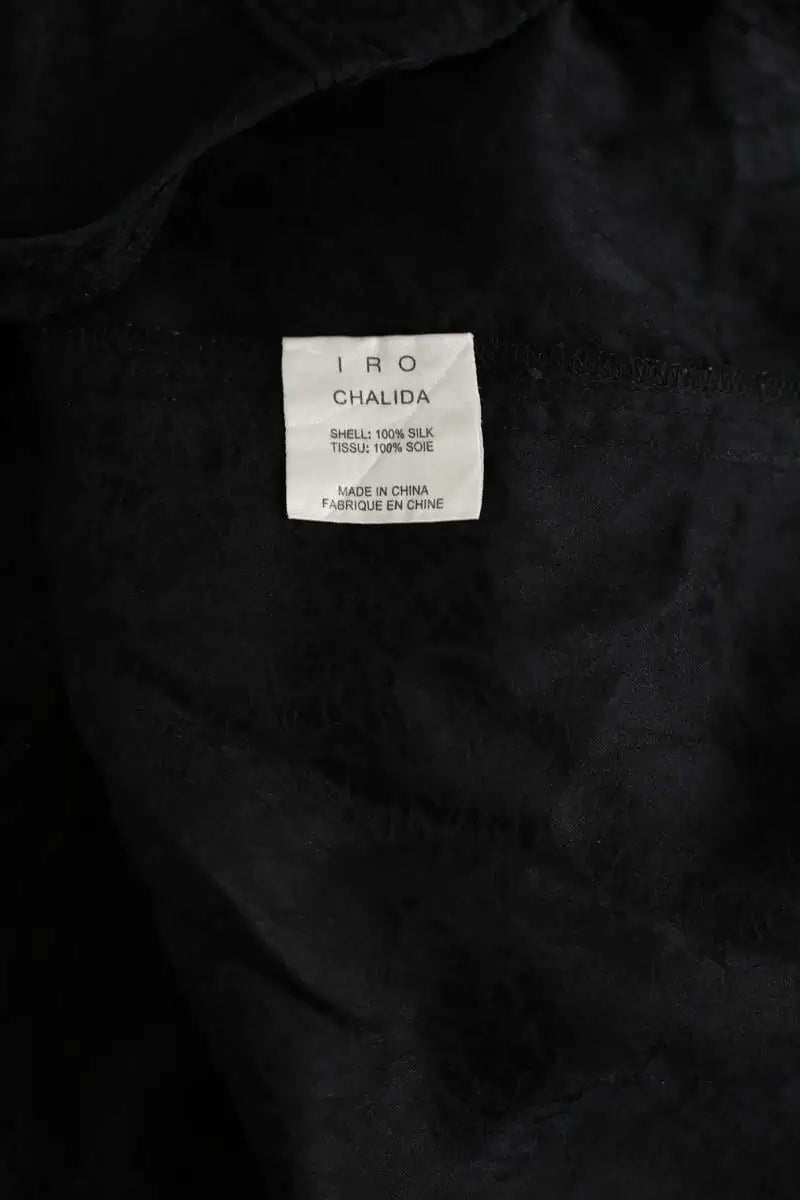 Top sans manche Iro Noir en Soie