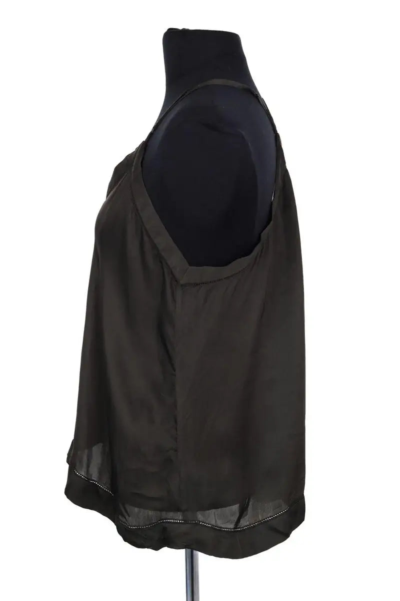 Top sans manche Isabel Marant Étoile Kaki en Viscose