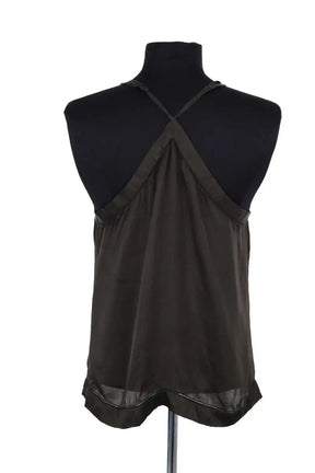Top sans manche Isabel Marant Étoile Kaki en Viscose