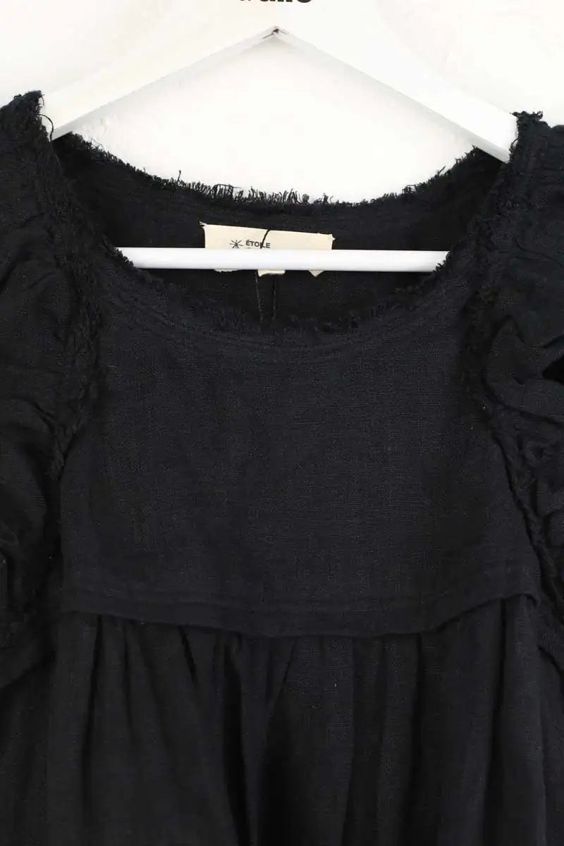 Top sans manche Isabel Marant Étoile Noir en Lin