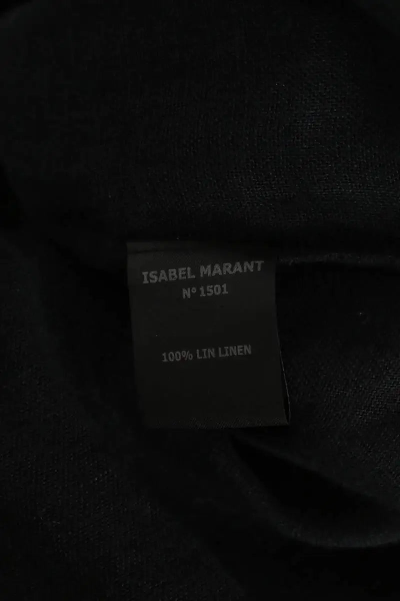 Top sans manche Isabel Marant Étoile Noir en Lin