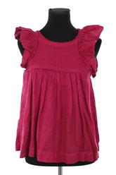 Top sans manche Isabel Marant Étoile Rose en Lin, taille M - Seconde Main