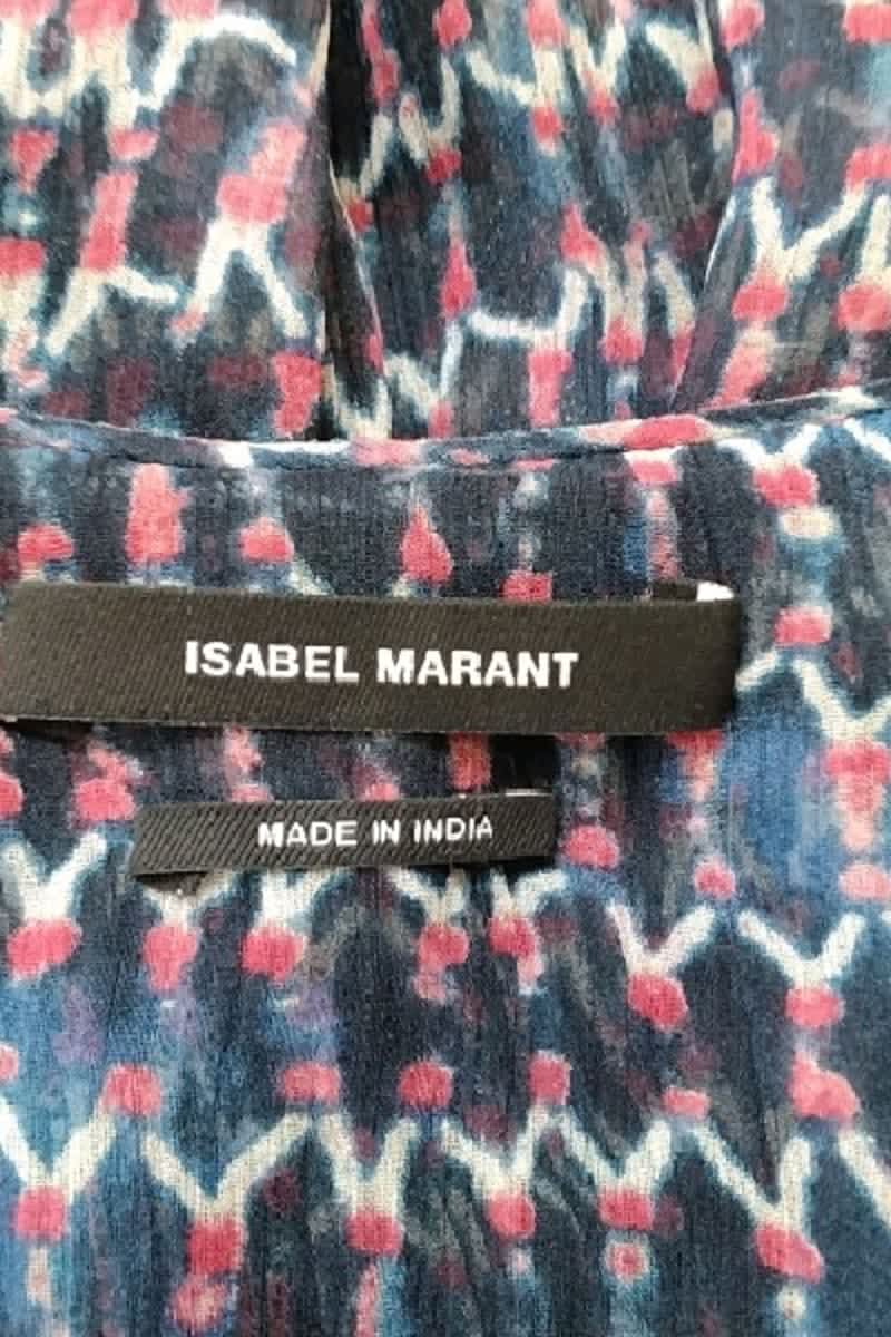 Top sans manche Isabel Marant Violet en Soie