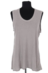Top sans manche James Perse Gris en Coton, taille L - Seconde Main