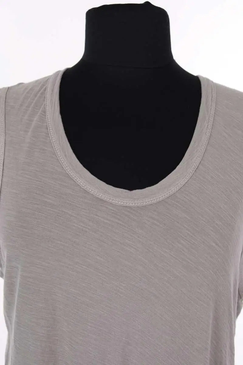 Top sans manche James Perse Gris en Coton