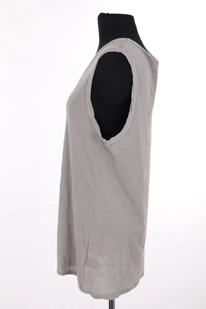 Top sans manche James Perse Gris en Coton