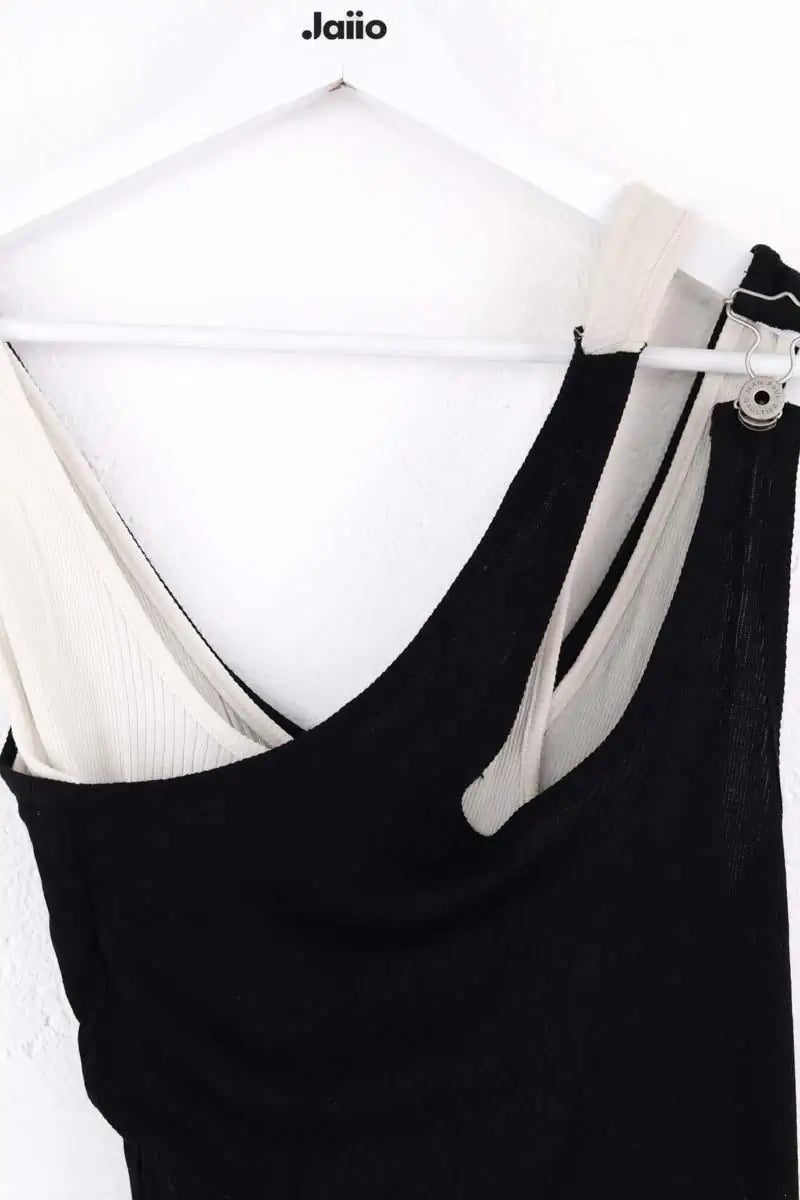 Top sans manche Jean Paul Gaultier Noir en Coton