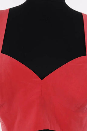 Top sans manche Jil Sander Rose en Soie
