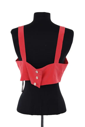 Top sans manche Jil Sander Rose en Soie