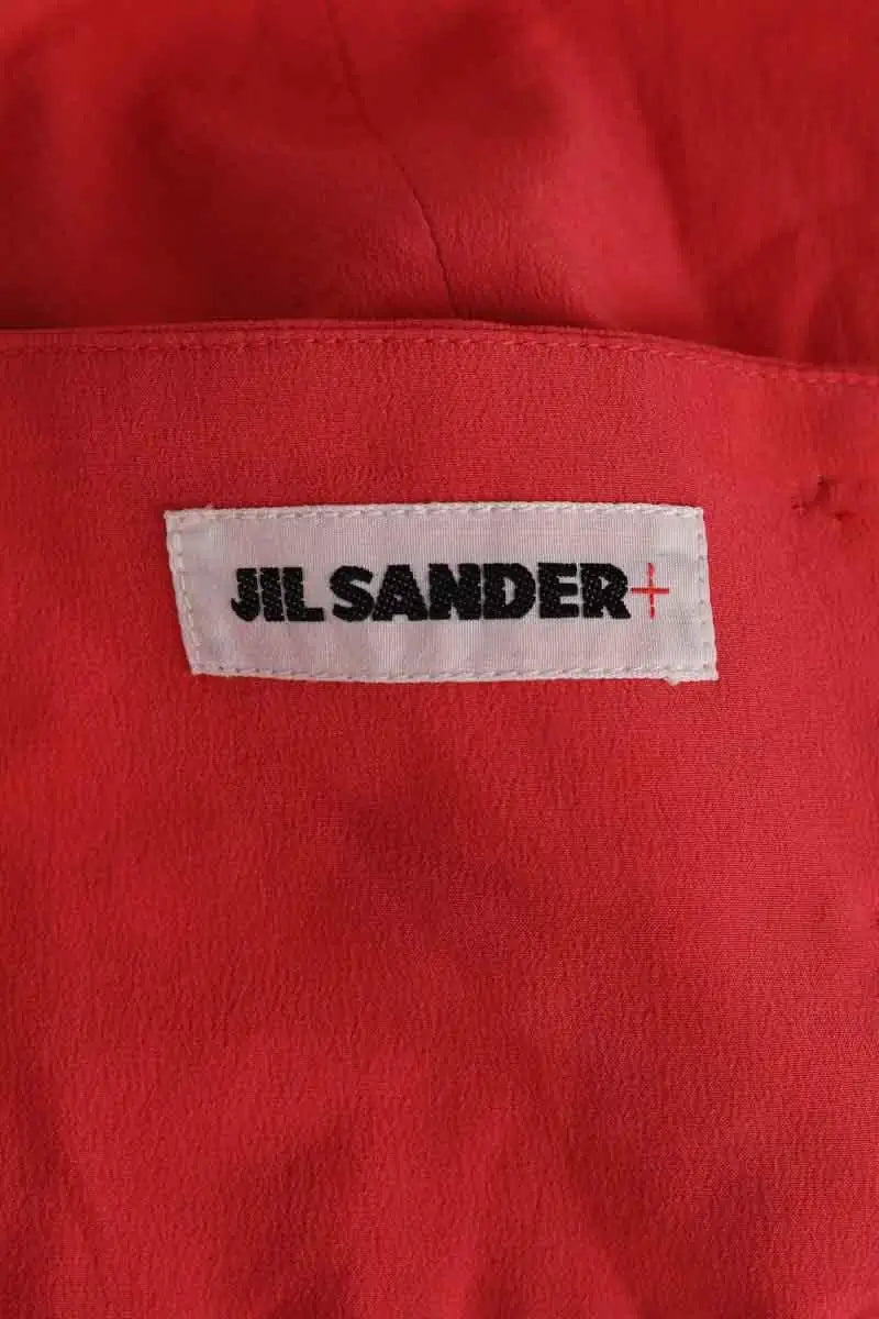 Top sans manche Jil Sander Rose en Soie