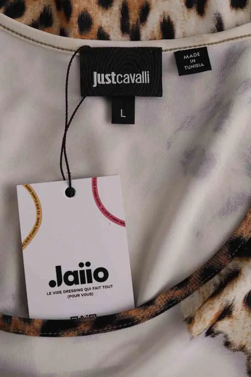 Top sans manche Just Cavalli Blanc en Synthétique