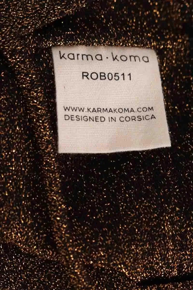 Top sans manche Karma Koma Doré en Synthétique