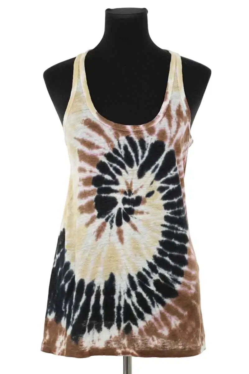 Top sans manche Kujten Multicolore en Lin, taille M - Seconde Main
