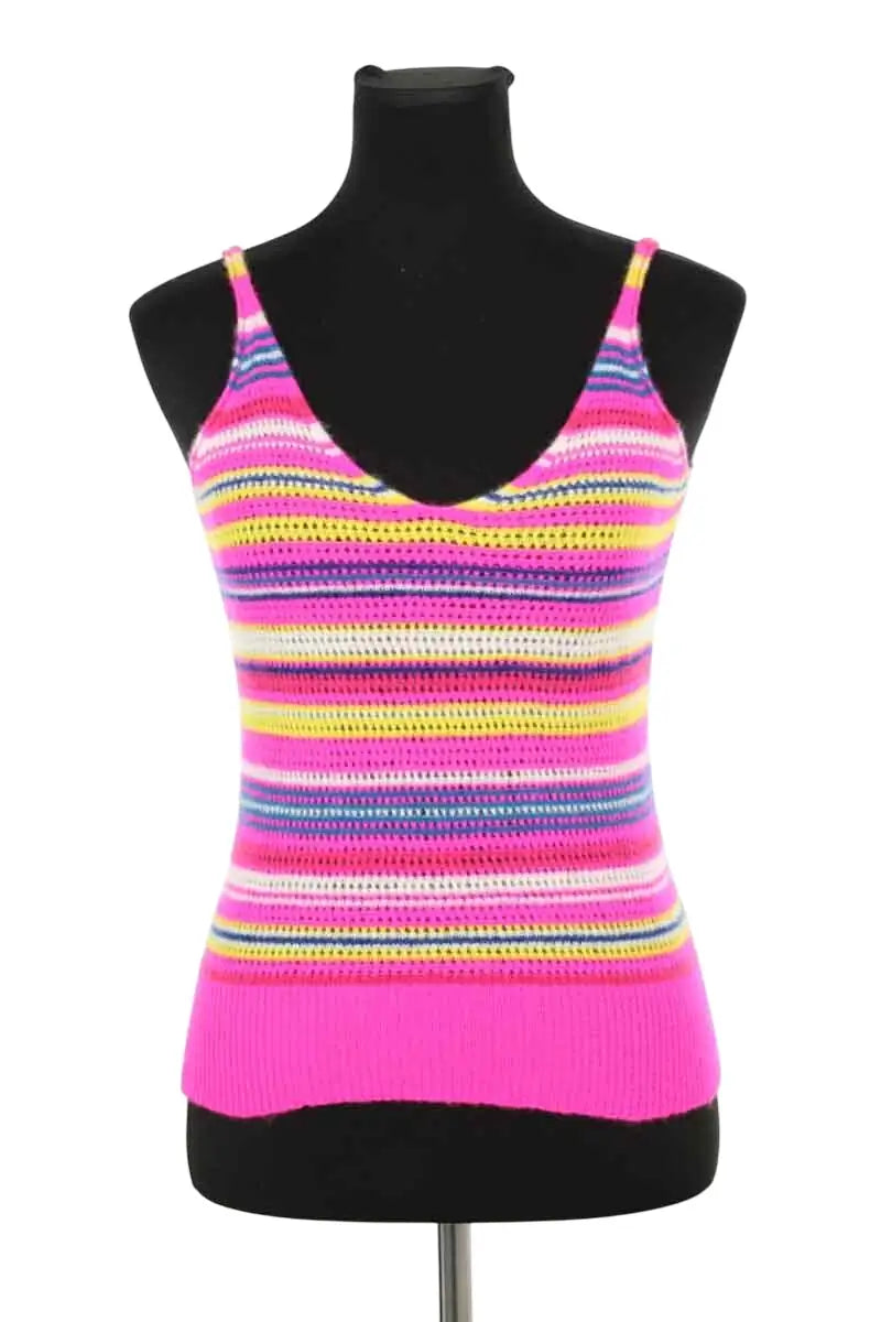 Top sans manche Kujten Rose en Cachemire, taille S - Seconde Main